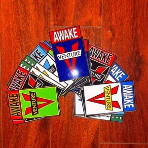 LOT 30 Large Venture Trucks Awake Die Cut Stickers - Skateboard Skate Thrasher